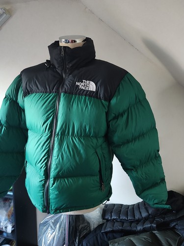 North face green nuptse - face,